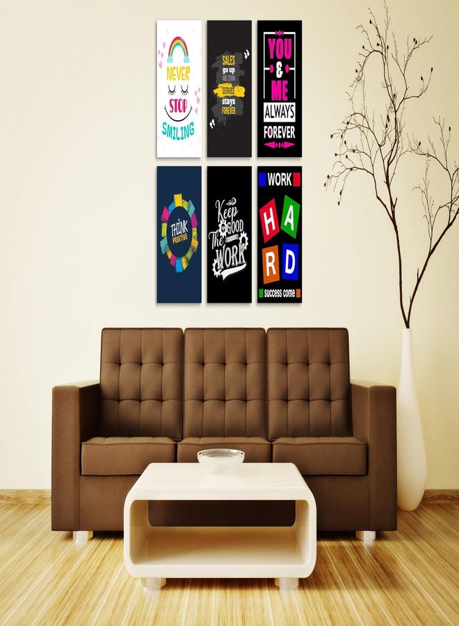RKDECOR ملصق اقتباس تحفيزي من RKDECOR لتزيين جدران الغرف والمنازل والمكاتب والصالات الرياضية، عبوة من 6 ملصقات (مقاس 12 × 18 بوصة) s21 - Image 2